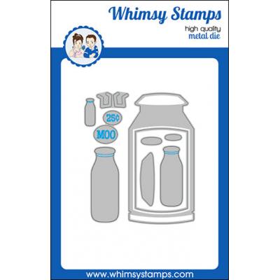 Whimsy Stamps Deb Davis and Denise Lynn Die Set - Milk Can