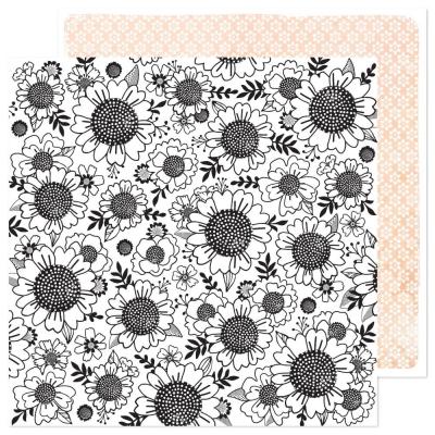 American Crafts Vicki Boutin Print Shop Designpapier - Floral Display