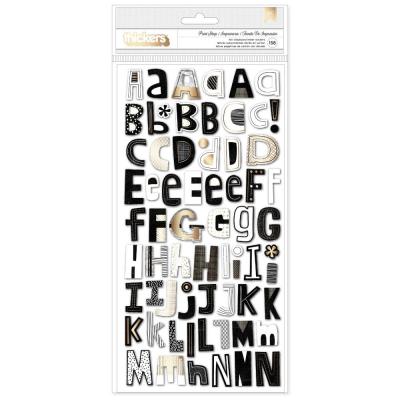 American Crafts Vicki Boutin Print Shop Sticker - Thickers Stickers Alpha