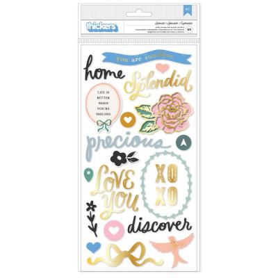 American Crafts Maggie Holmes Parasol Sticker - Thickers Phrase