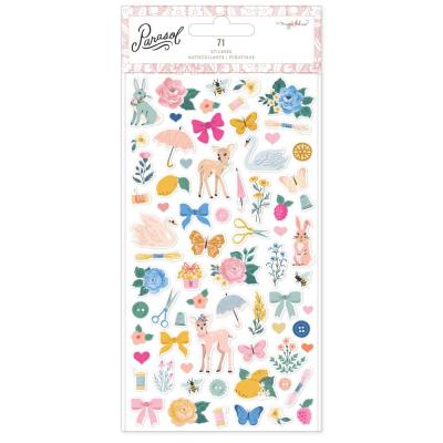 American Crafts Maggie Holmes Parasol Sticker - Puffy Stickers