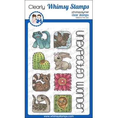 Whimsy Stamps Barbara Sproatmeyer Clear Stamps - Animal Tiles - Desert Unexpected Wonder