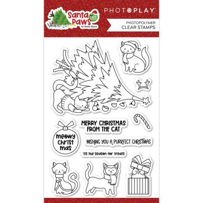 PhotoPlay Santa Paws Clear Stamps - Cat