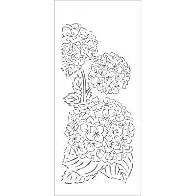 The Crafter's Workshop Slimline Stencil - Hydrangea Bouquet