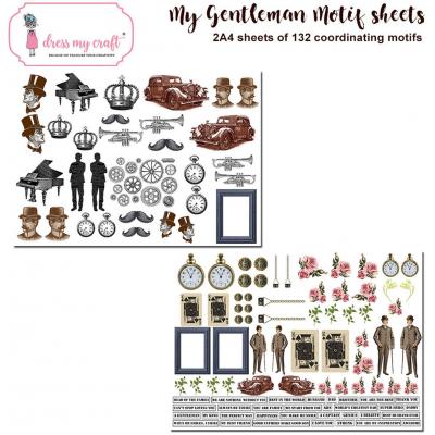 Dress My Craft My Gentleman Ausschneidebogen - Image Sheet