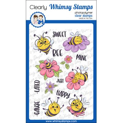 Whimsy Stamps Krista Heij-Barber Clear Stamps - Bee Happy