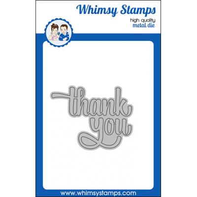 Whimsy Stamps Deb Davis and Denise Lynn Die Set - Thank You