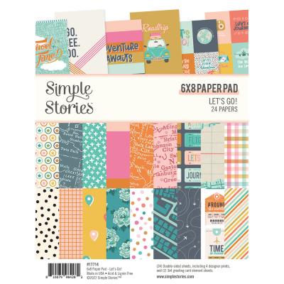 Simple Stories Let's Go! Designpapiere - Paper Pad