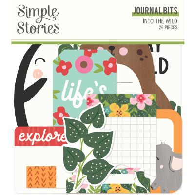 Simple Stories Into The Wild Die Cuts - Bits & Pieces Journal