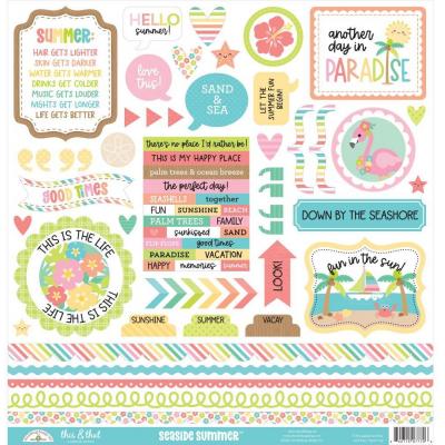 Doodlebug Seaside Summer Sticker - This & That