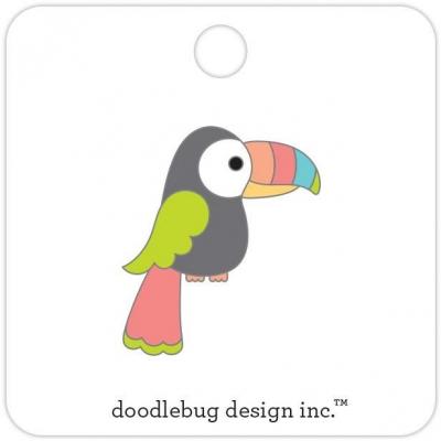 Doodlebug Seaside Summer Embellishments - Tiki Toucan