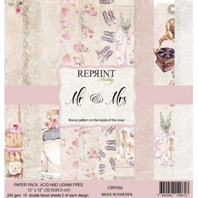 Reprint Mr & Mrs Designpapier - Paper Pack