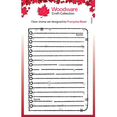 Creative Expressions Woodware Clear Stamp - Scrap Note Book Page