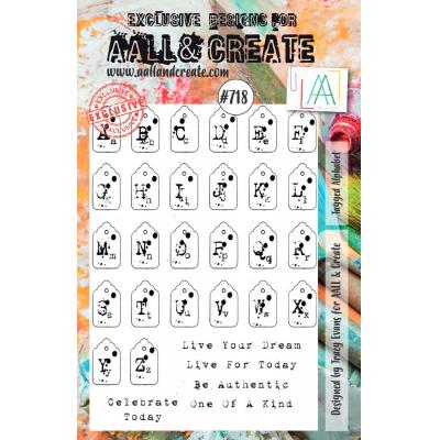 AALL & Create Clear Stamps Nr. 718 - Tagged Alphabet