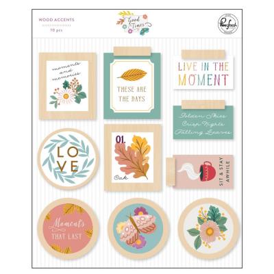 Pinkfresh Studio Good Times Sticker - Wood Accent