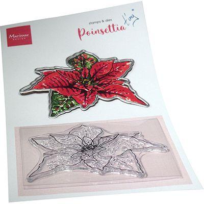 Marianne Design Clear Stamps und Dies - Poinsettia