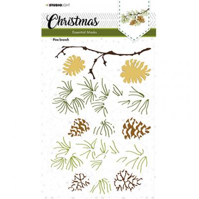 StudioLight Christmas Stencil - Pine Branch
