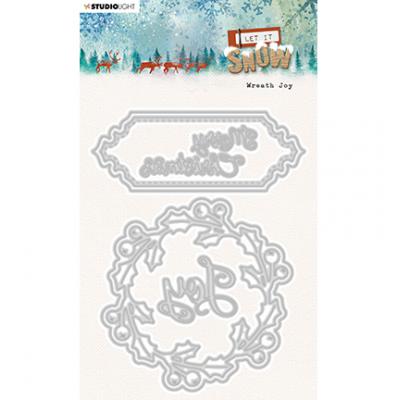 StudioLight Let It Snow Nr. 376 Cutting Die - Wreath Joy
