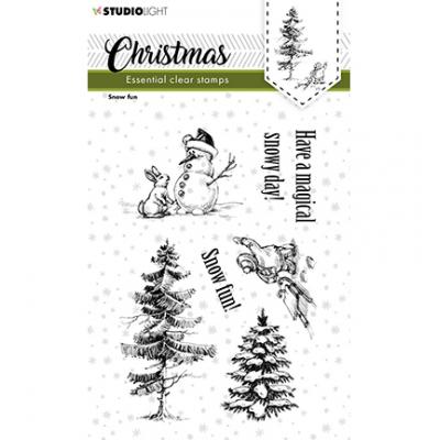 StudioLight Christmas Clear Stamps - Snow Fun
