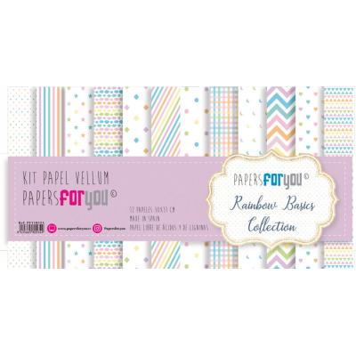 Papers For You Rainbow Basics Spezialpapiere - Vellum Paper Pack