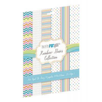 Papers For You Rainbow Basics Spezialpapiere - Rice Paper Kit