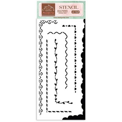 Stamperia Create Happiness Stencil - Borders 1