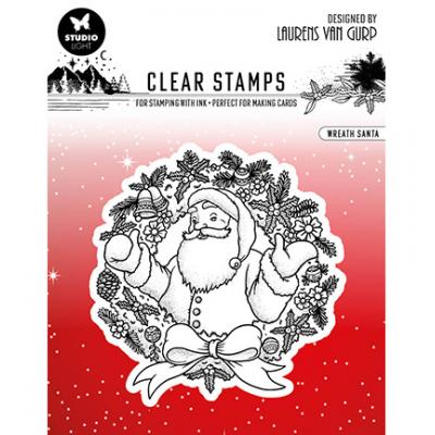 StudioLight Essentials Nr.300 Clear Stamps - Wreath Santa