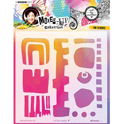 StudioLight Art By Marlene Mixed-Up Collection Nr.134 Stencil - Fun Elements