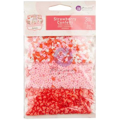 Prima Marketing Strawberry Milkshake Embellishments - Shakers