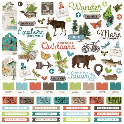 Simple Stories Lakeside Sticker - Cardstock Stickers