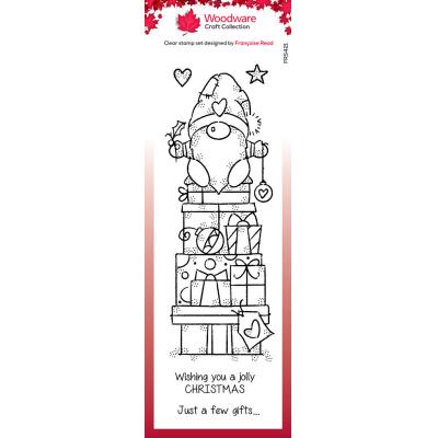 Creative Expressions Woodware Slimline Clear Stamps - Gnome Gifts