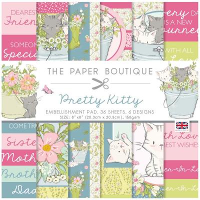 The Paper Boutique Pretty Kitty Designpapiere - Embellishment Pad