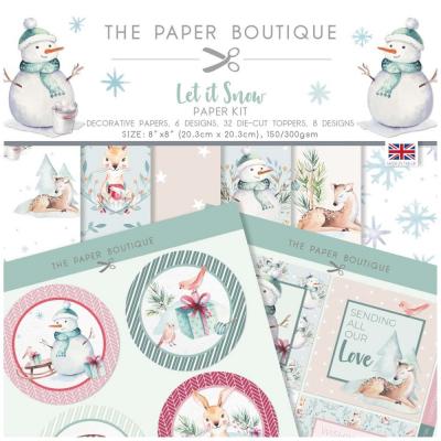 The Paper Boutique Let It Snow Designpapiere - Paper Kit
