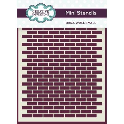 Creative Expressions Mini Stencils - Brick Wall Small