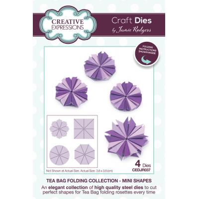 Creative Expressions Jamie Rodgers Craft Die - Tea Bag Folding Mini Shapes