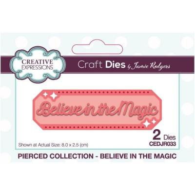 Creative Expressions Jamie Rodgers Pierced Craft Die - Believe In The Magic