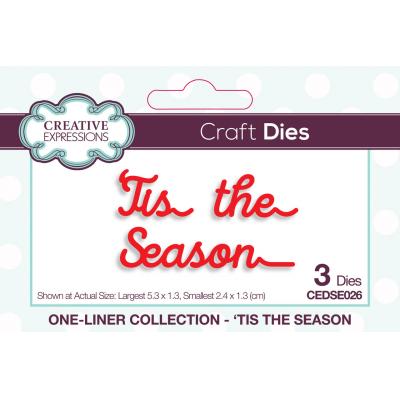 Creative Expressions One-liner Collection Craft Dies - 'Tis The Season