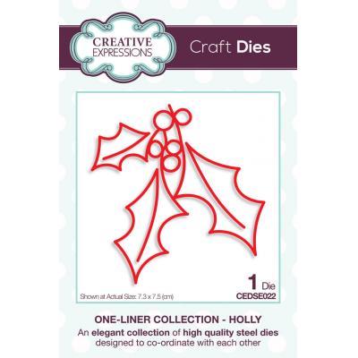 Creative Expressions One-liner Collection Craft Dies - Holly