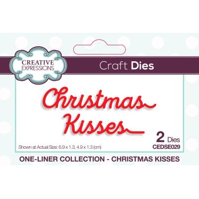 Creative Expressions One-liner Collection Craft Dies - Christmas Kisses