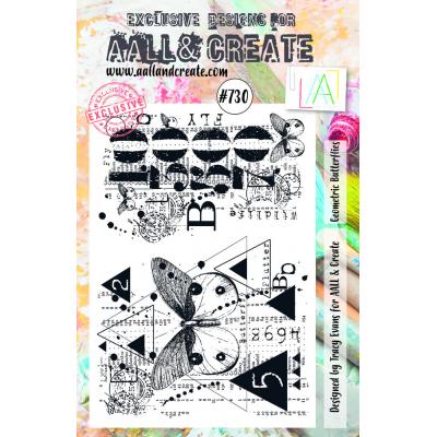 AALL & Create Clear Stamps Nr. 730 - Geometric Butterflies