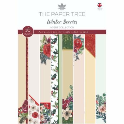 Creative Expressions The Paper Tree Winter Berries Designpapiere - Insert Collection