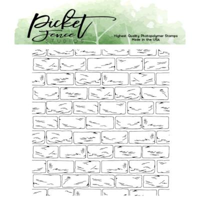 Picket Fence Studios Clear Stamp - Scene Building: Brick Wall