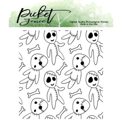Picket Fence Studios Clear Stamp - Raining Zombies