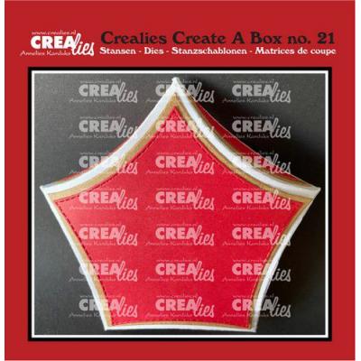 Crealies Create A Box Nr. 21 Stanzschablonen - Pentagon Box