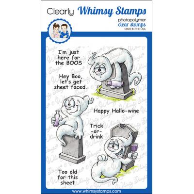 Whimsy Stamps Dustin Pike Clear Stamps - Hey Boo