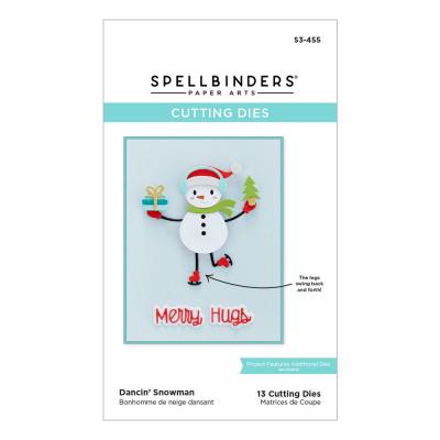 Spellbinders Etched Dies - Dancin' Snowman