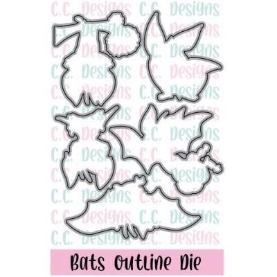 C.C. Designs Outline Die - Bats