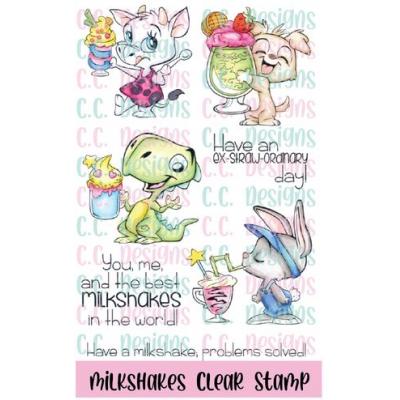 C.C. Designs Clear Stamps - Milkshakes
