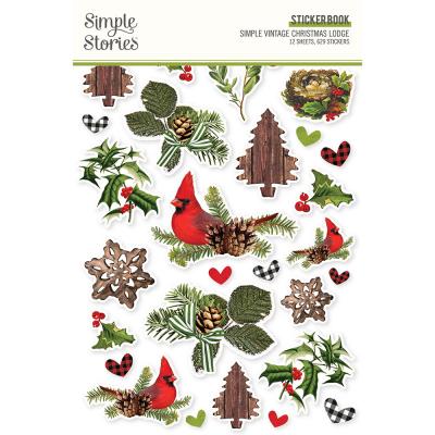 Simple Stories Simple Vintage Christmas Lodge Sticker - Sticker Book
