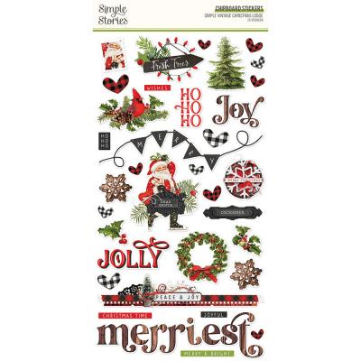 Simple Stories Simple Vintage Christmas Lodge Sticker - Chipboard Stickers